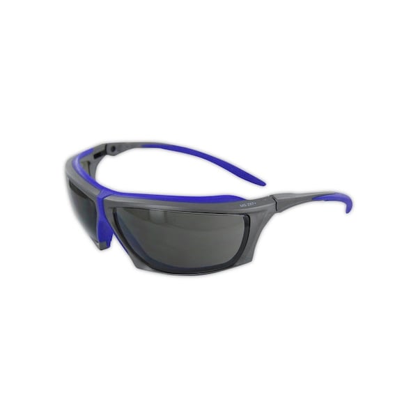 Magid Zircon, Safety Glasses, Grey Lens, Grey/Blue Frame, 1 PR Y770RBAFGY - main